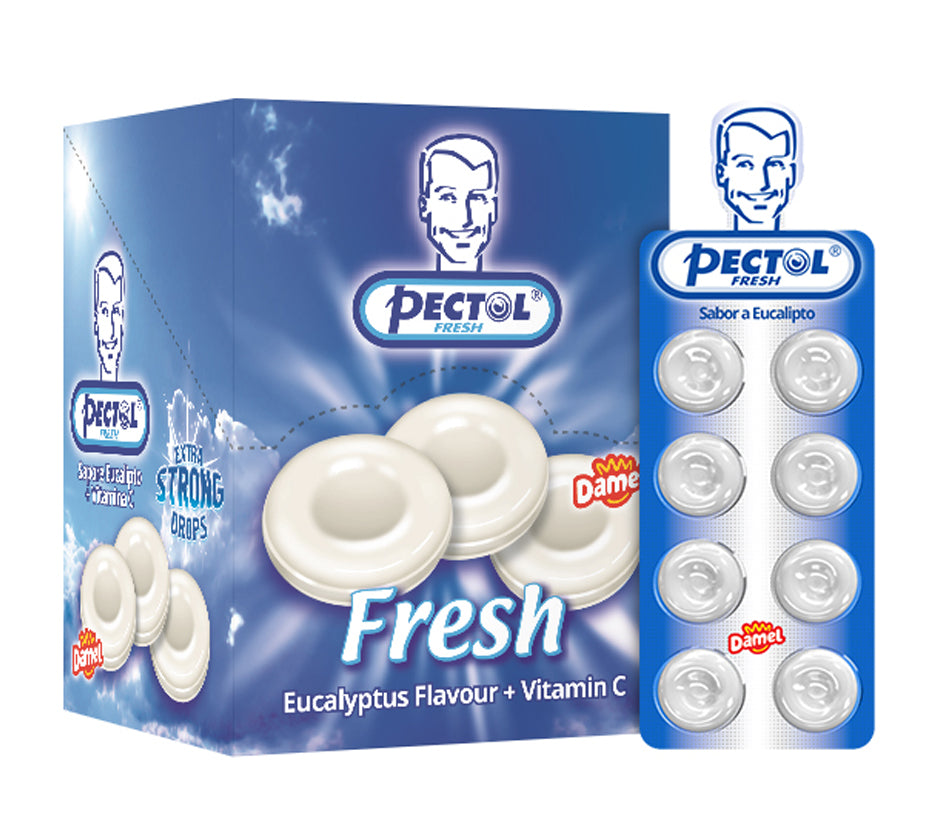 Damel Pectol Head 8pc Eucalyptus + Vit.C 1 Box (24 Sachets)