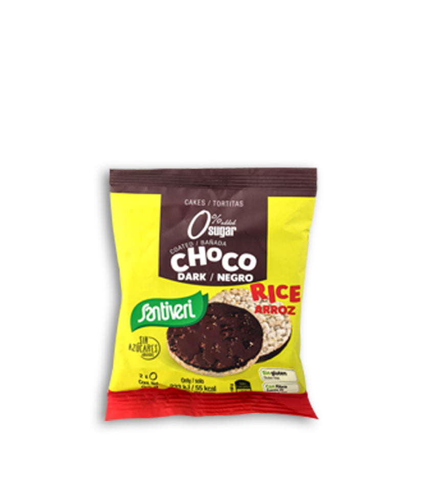 Santiveri Cakes Ricecakes Coated with Dark Chocolate 25g