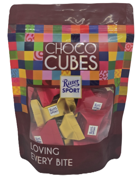 Ritter Sport - Choco Cubes Duo Red & Gold Bag 200g