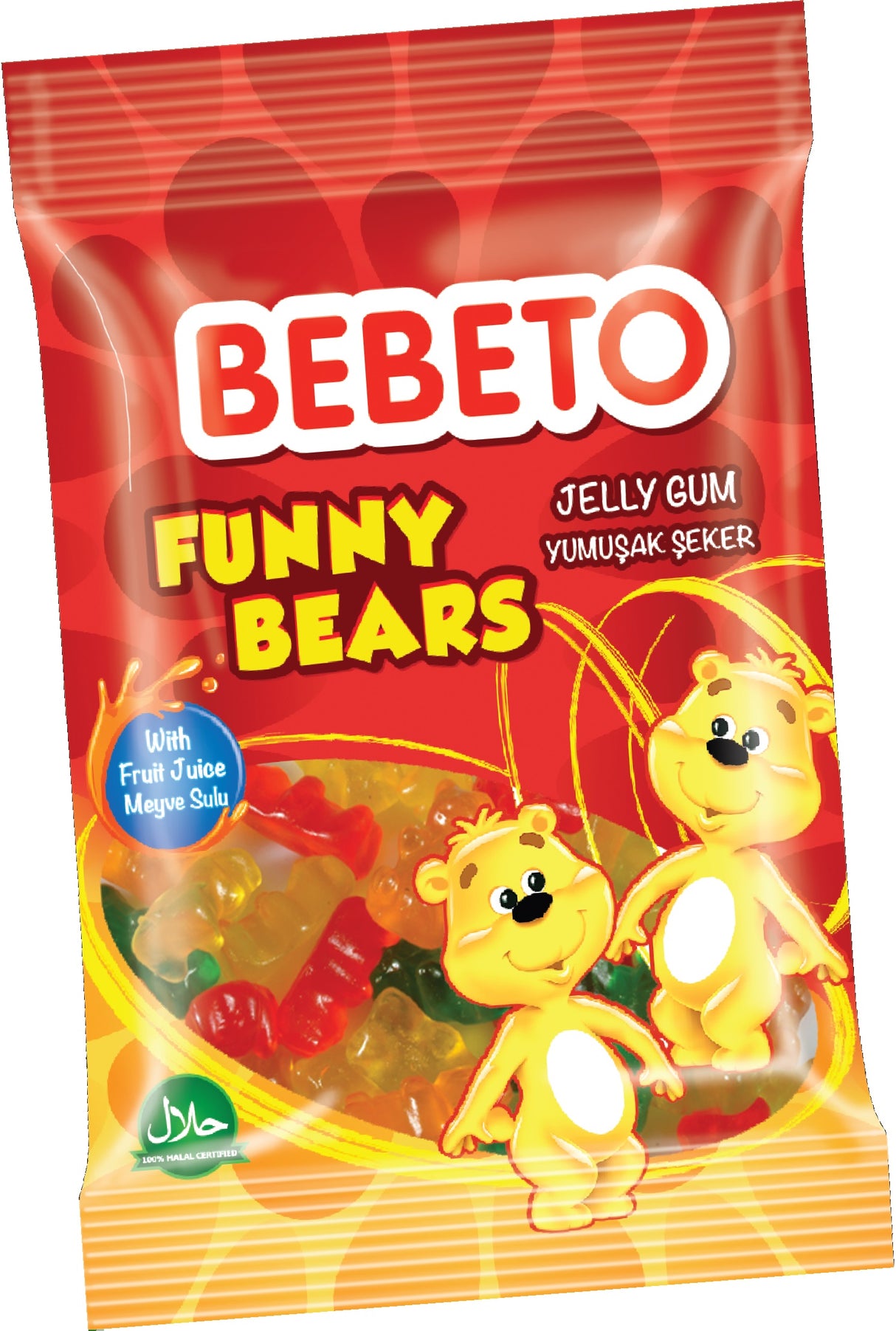 Bebeto Pouch Funny Bears 1 BOX (24*30g)