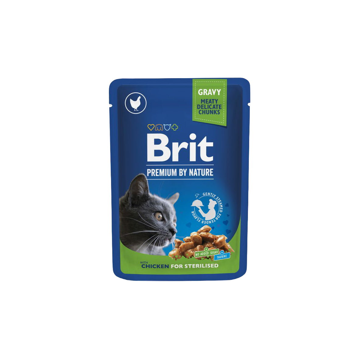 Brit Premium by Nature For Sterilized Cats - Pouch with Chicken Slices 100g