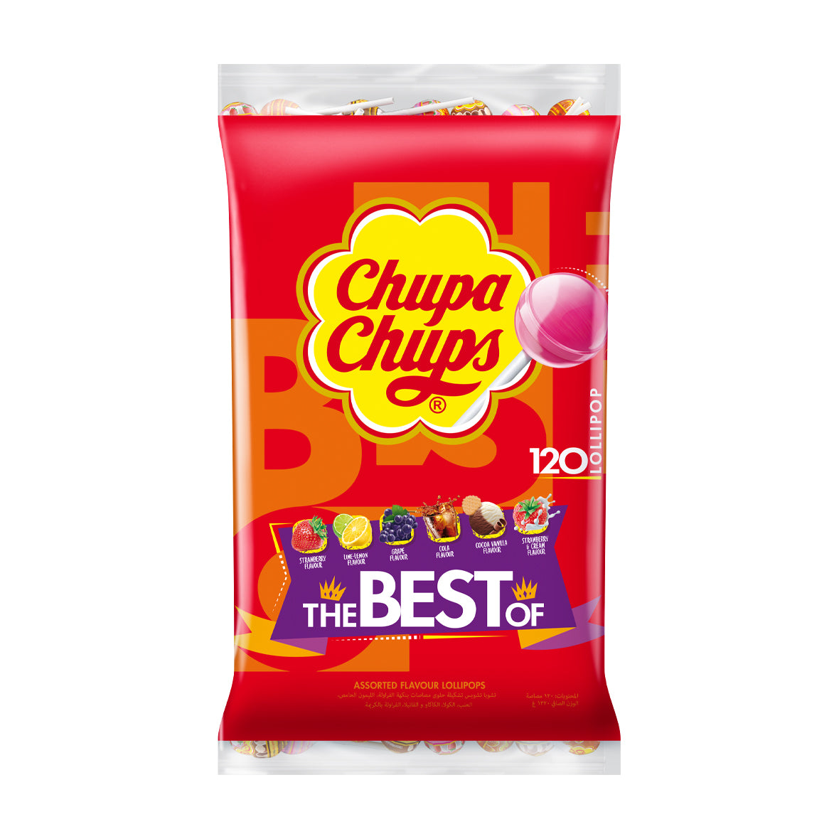 Chupa Chups Bag 120 lollipops - Best Of