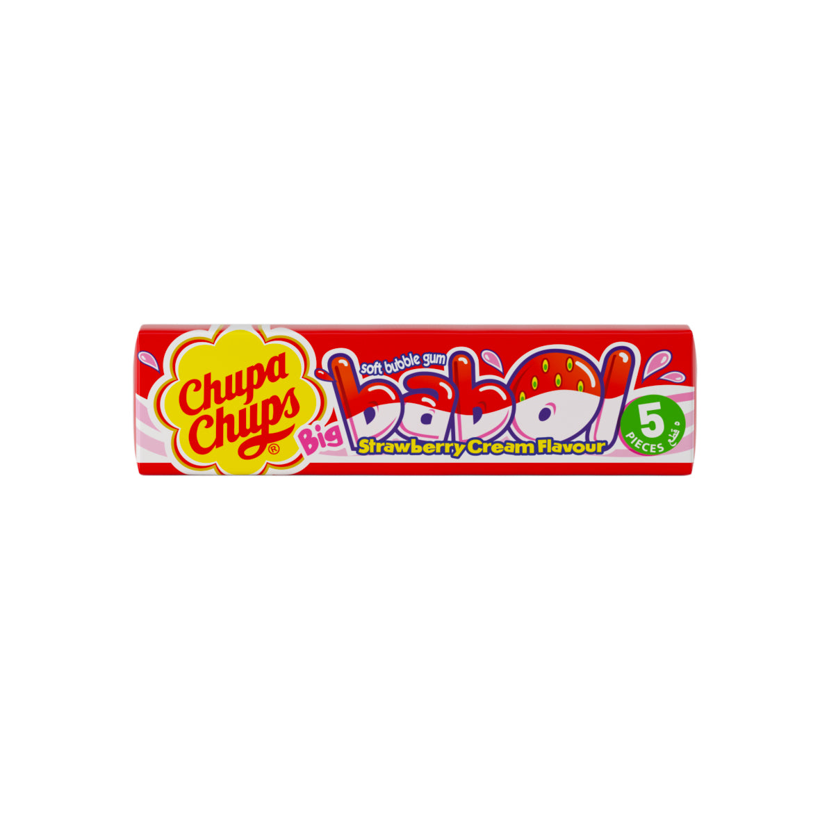 Chupa Chups Big Babol - Strawberry Flavour 1 BOX (20pc)