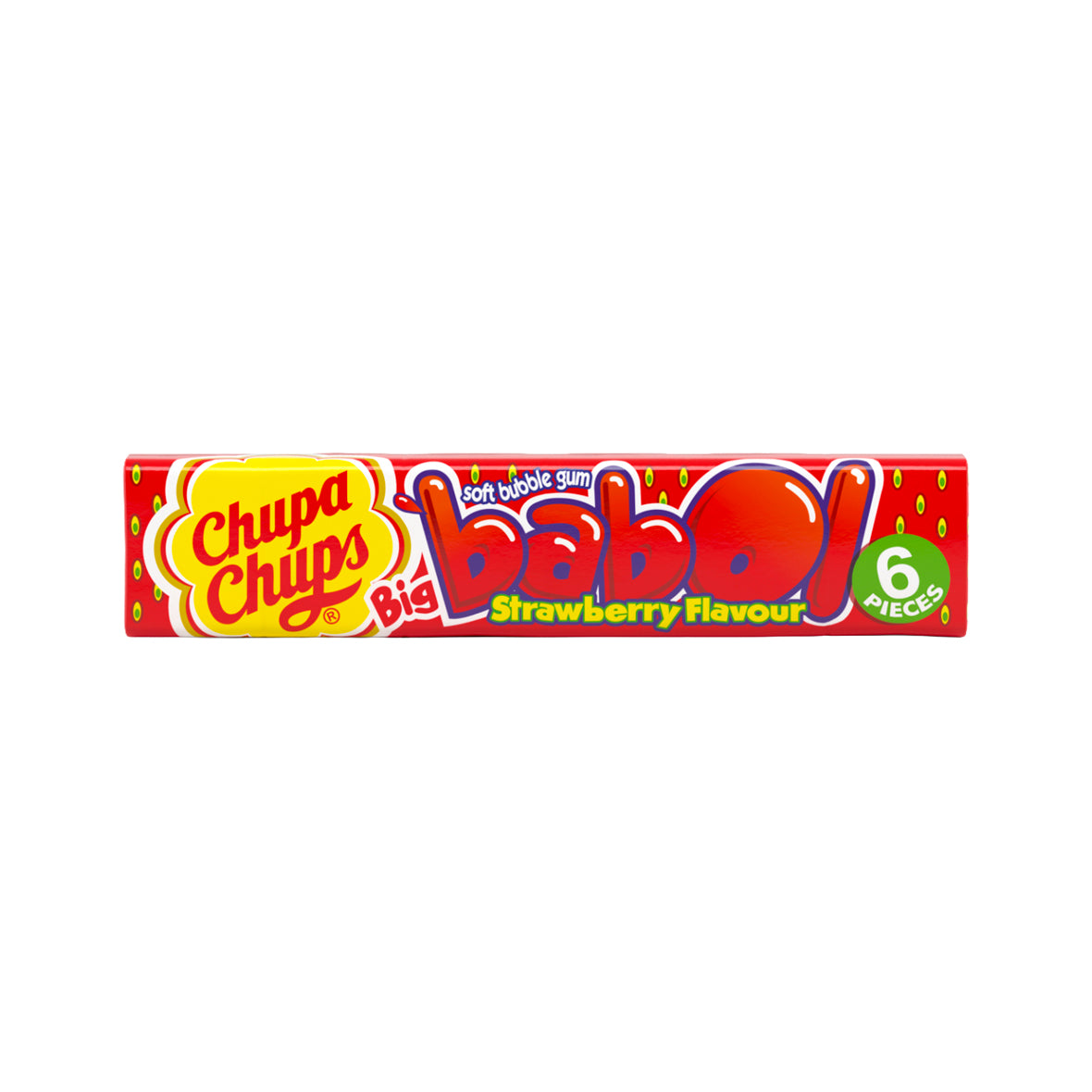 Chupa Chups Big Babol - Strawberry Flavour 1 BOX (20pc)