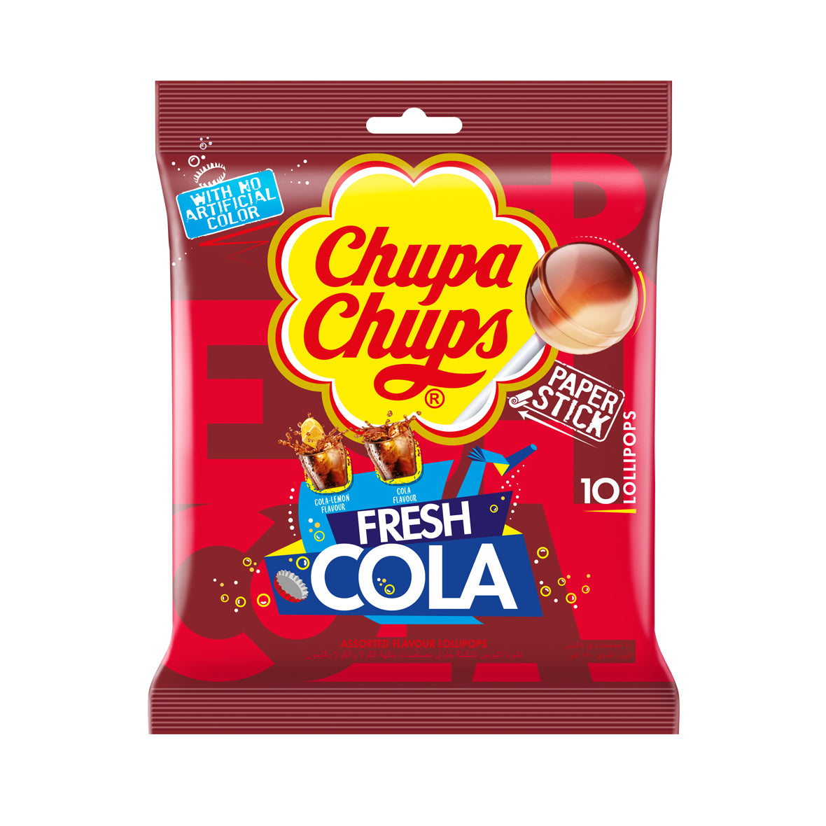Chupa Chups Bag 10 Lollipops - Cola