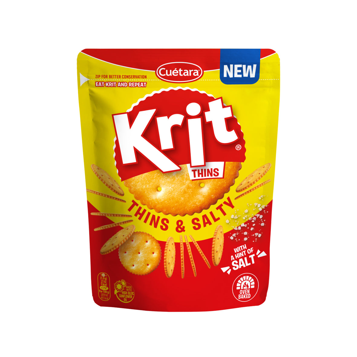 Cuetara Salted Krit Thins Salt DP 85g