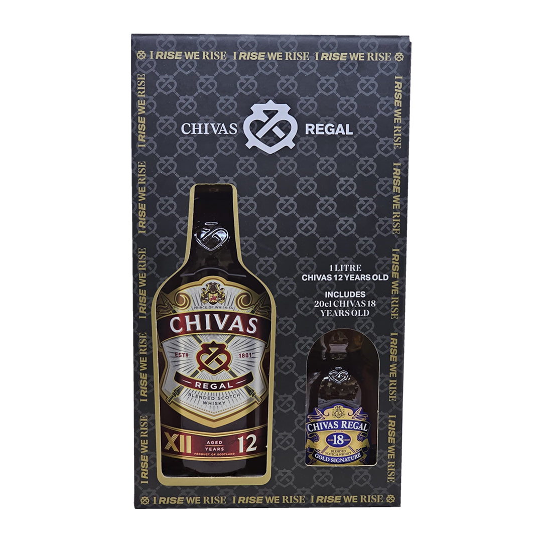 Chivas 12YO 1L + Chivas 18YO 20CL Free