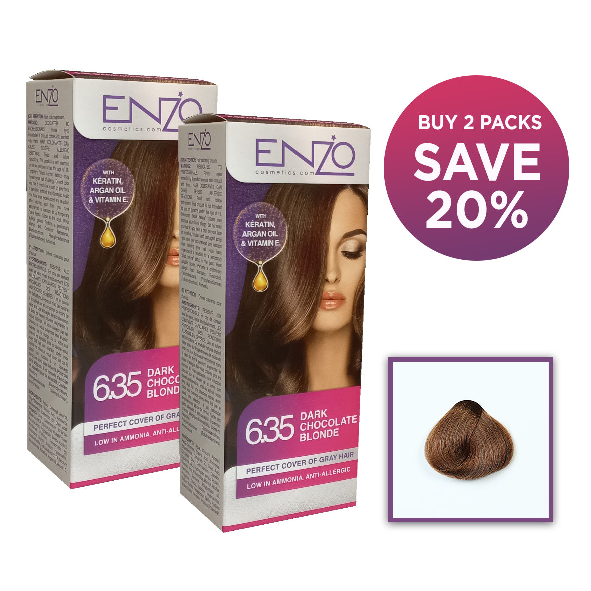Enzo Offer Buy 2 Save 20% HCW (Dark Chocolate Blonde) 6.35