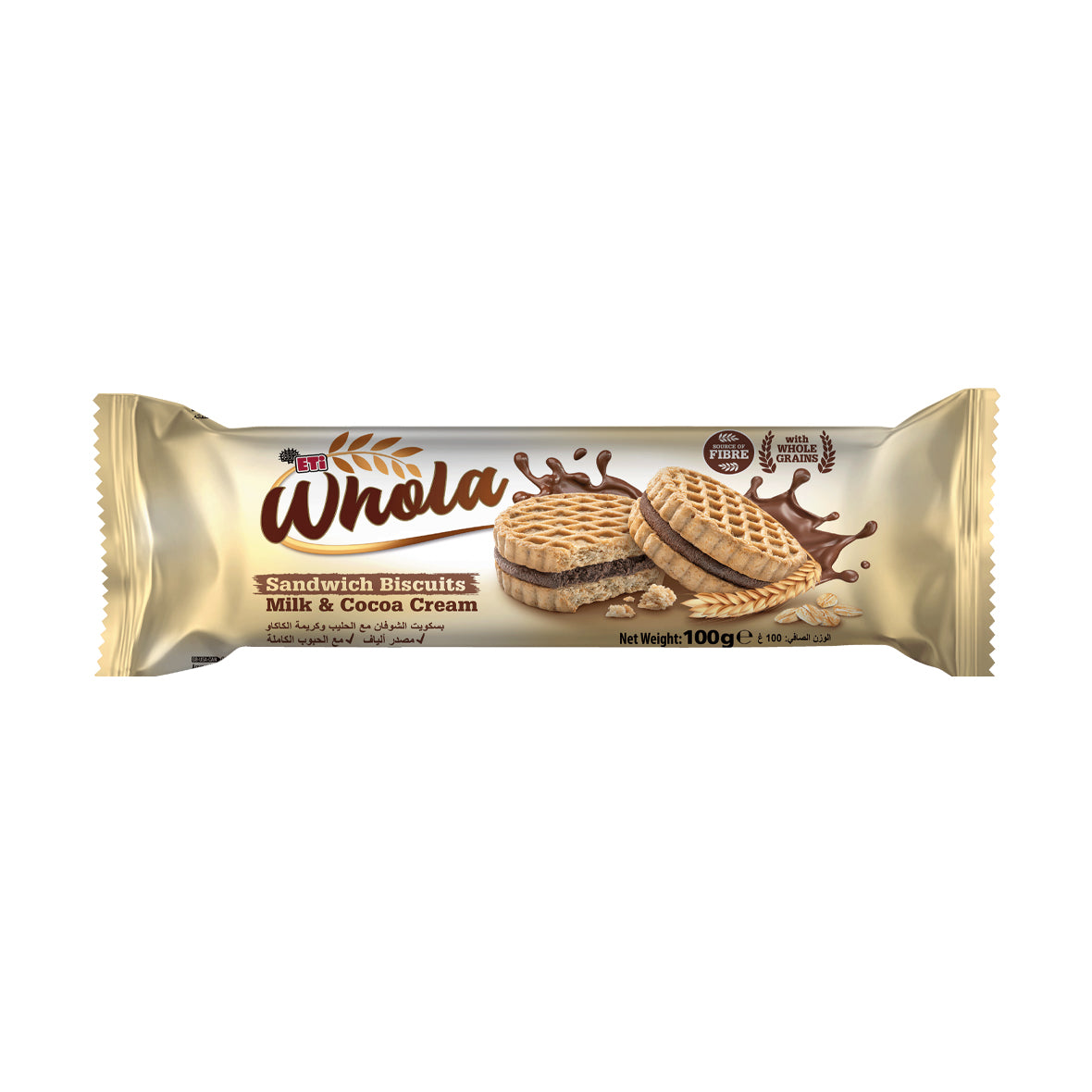 Eti Whola Sandwich Cocoa Cream 1 Box (100g*12)