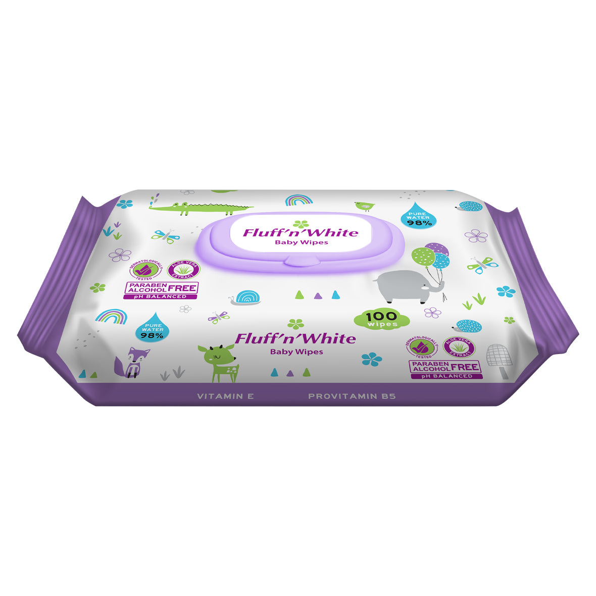 Fluff n White - Baby Wipes 100 sheets