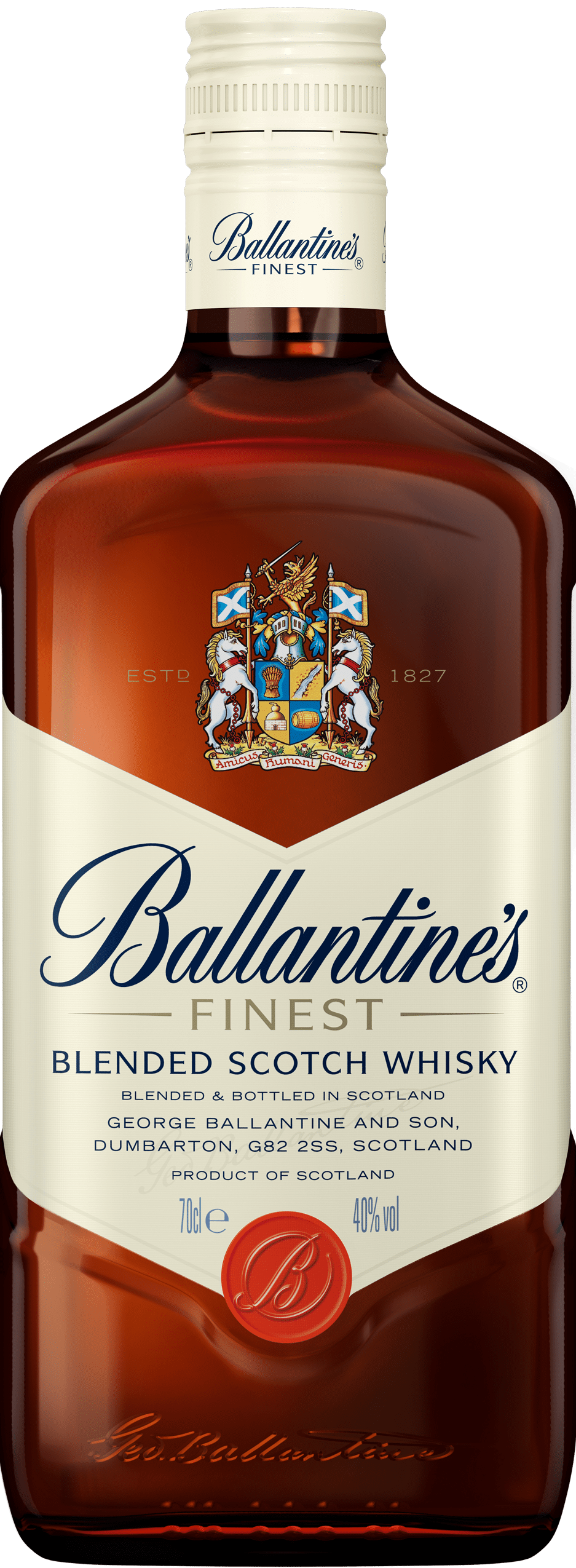 Ballantines Finest Blended whiskey 70CL