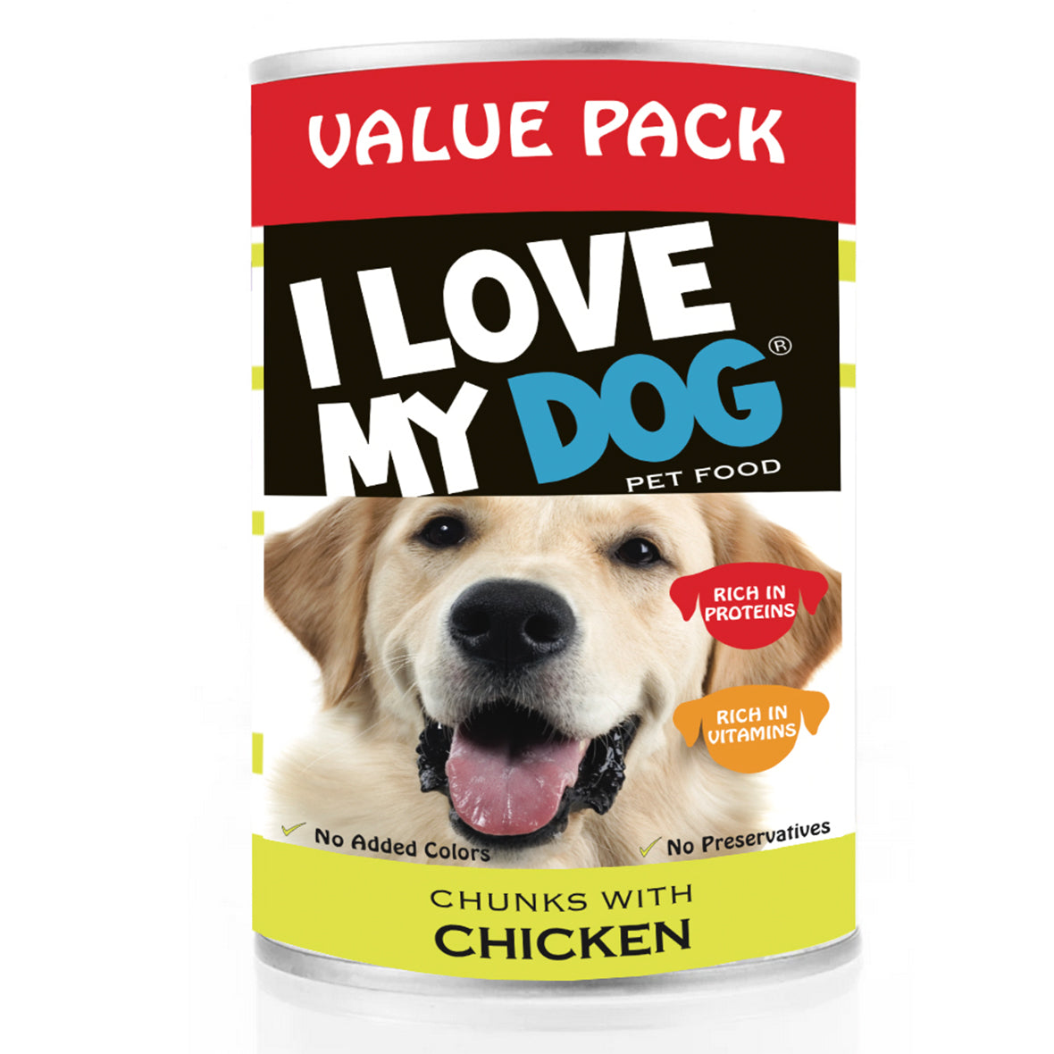 I Love my Dog Chunks with Chicken 1230g