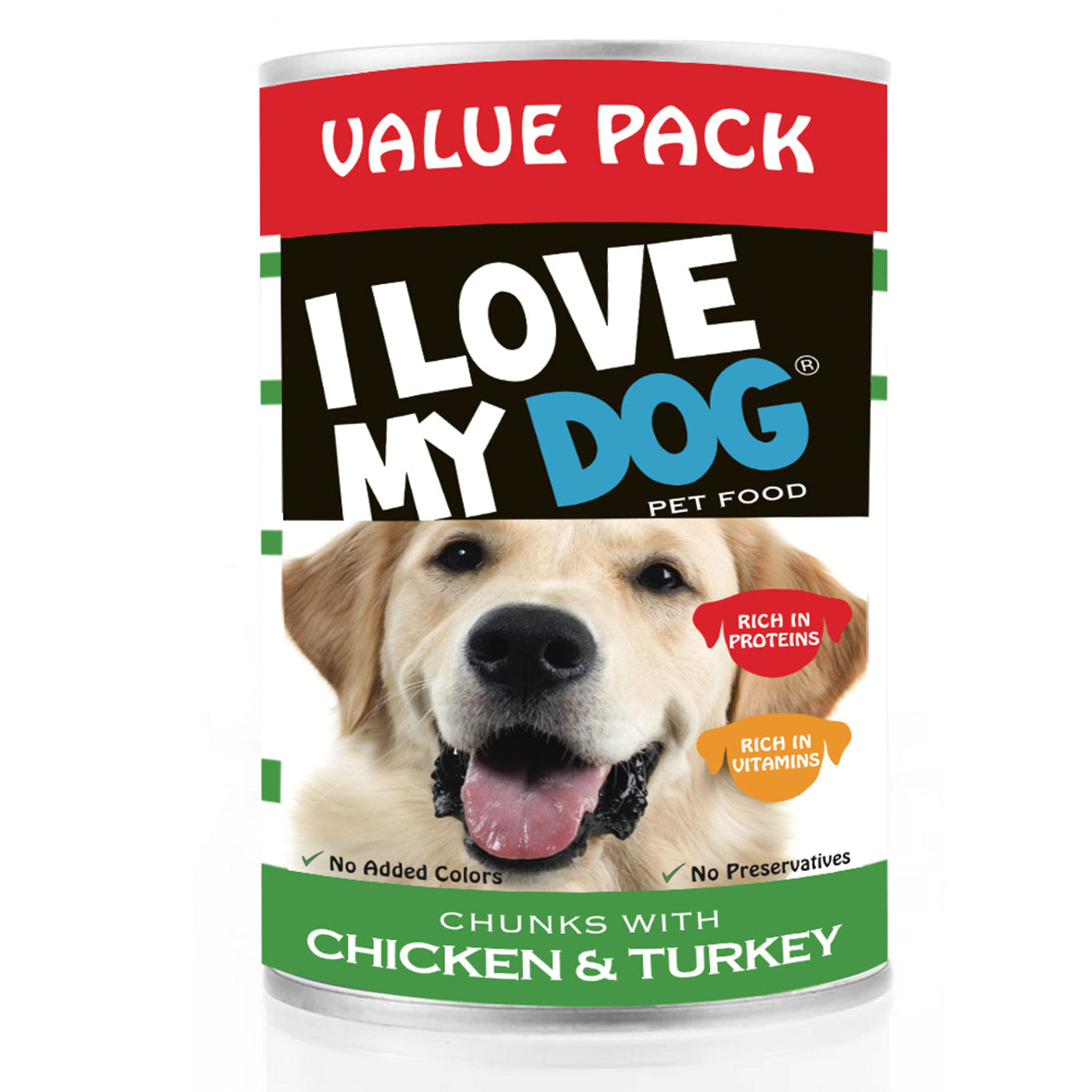 I Love my Dog Chunks with Chicken & Turkey 1230g