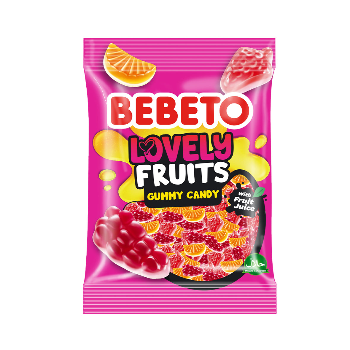 Bebeto Bag Lovely Fruits 80g