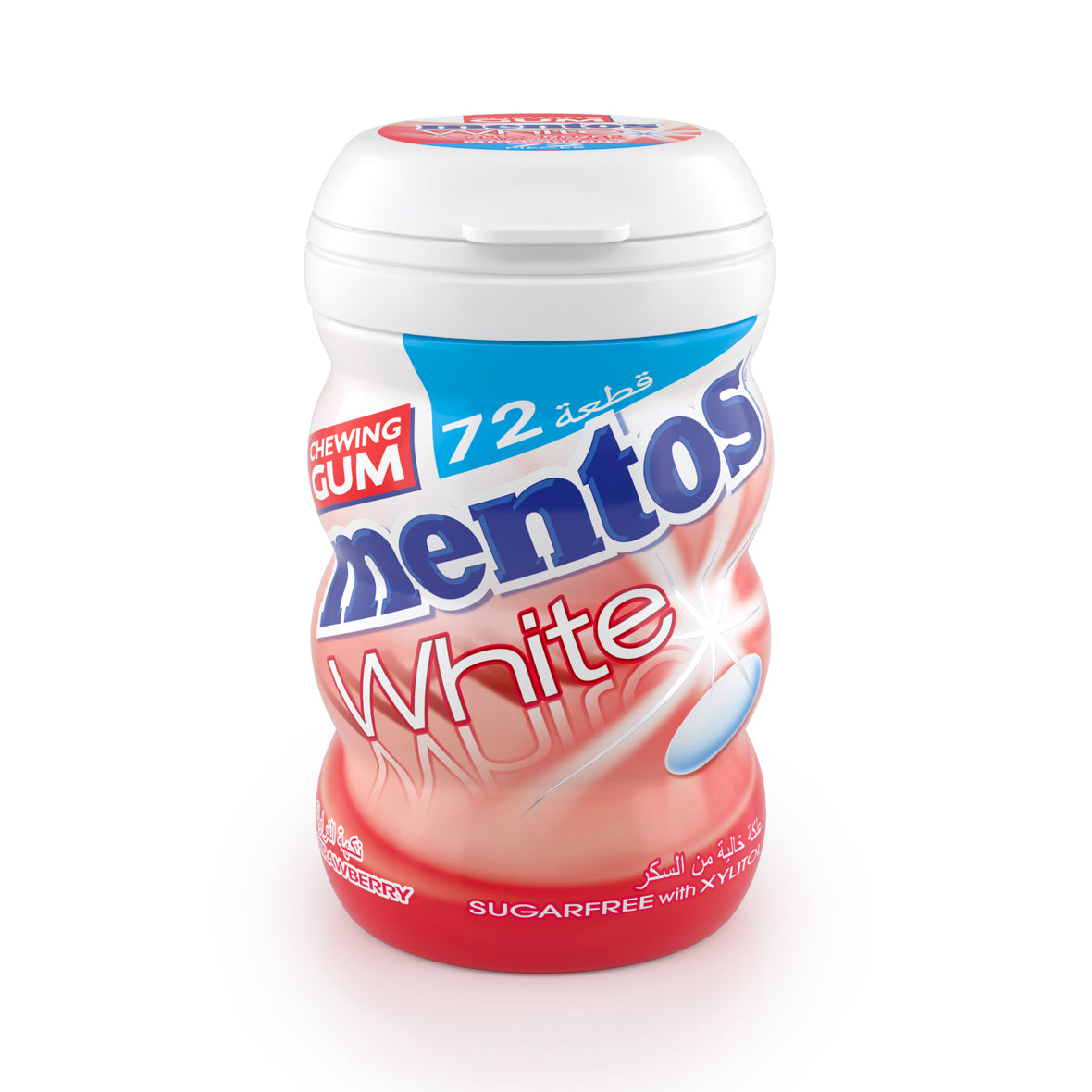 Mentos Gum White Strawberry (72 Pieces)