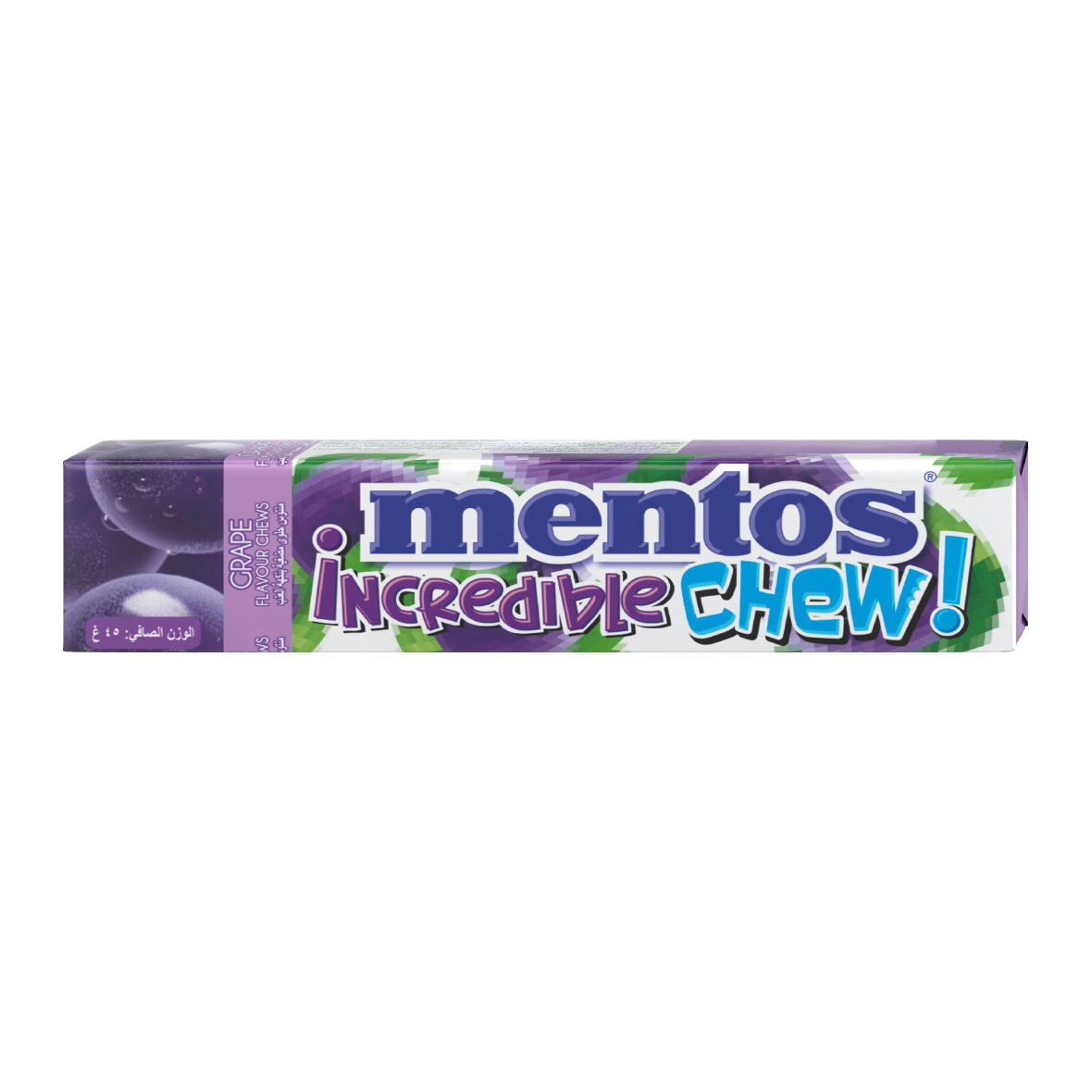 Mentos Incredible Chew Grape 45g