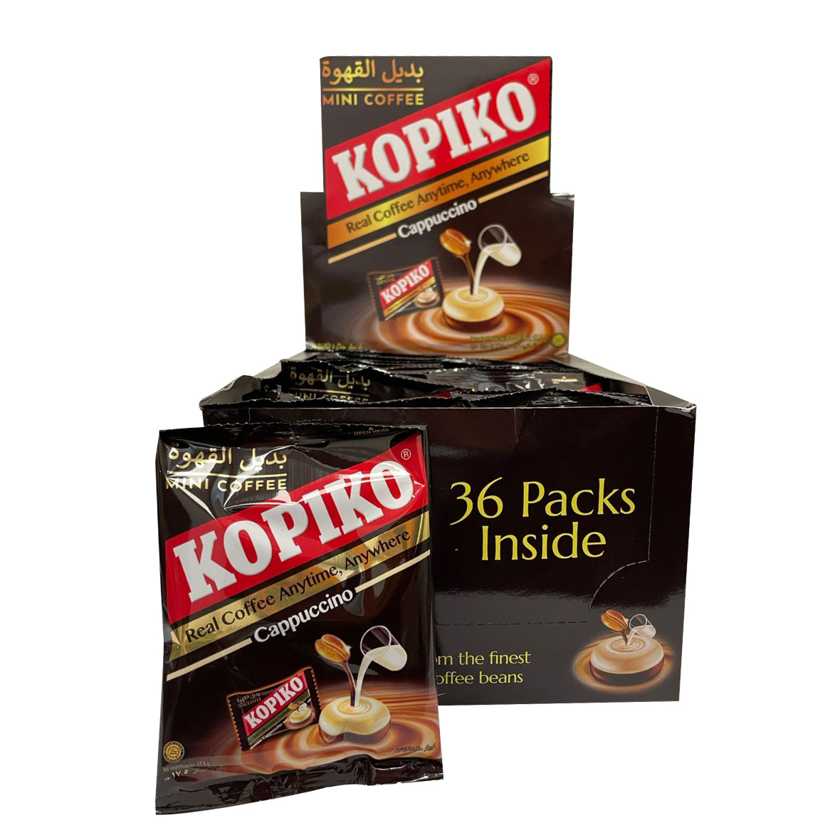 Kopiko Cappuccino Candy Small Pouch 1 BOX (36x17.5g)