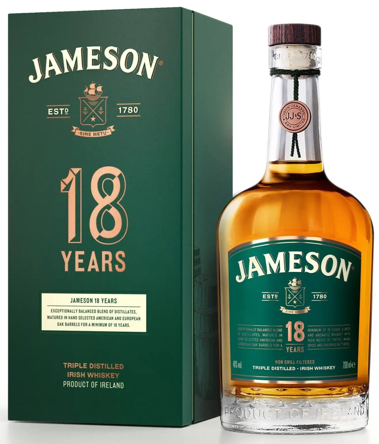 Jameson 18YO Irish Whiskey 70CL