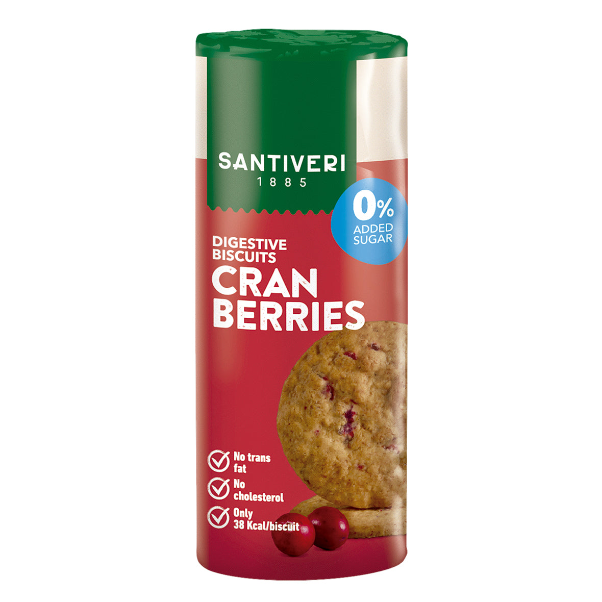 Santiveri Digestive Light biscuit with Cranberry 190g