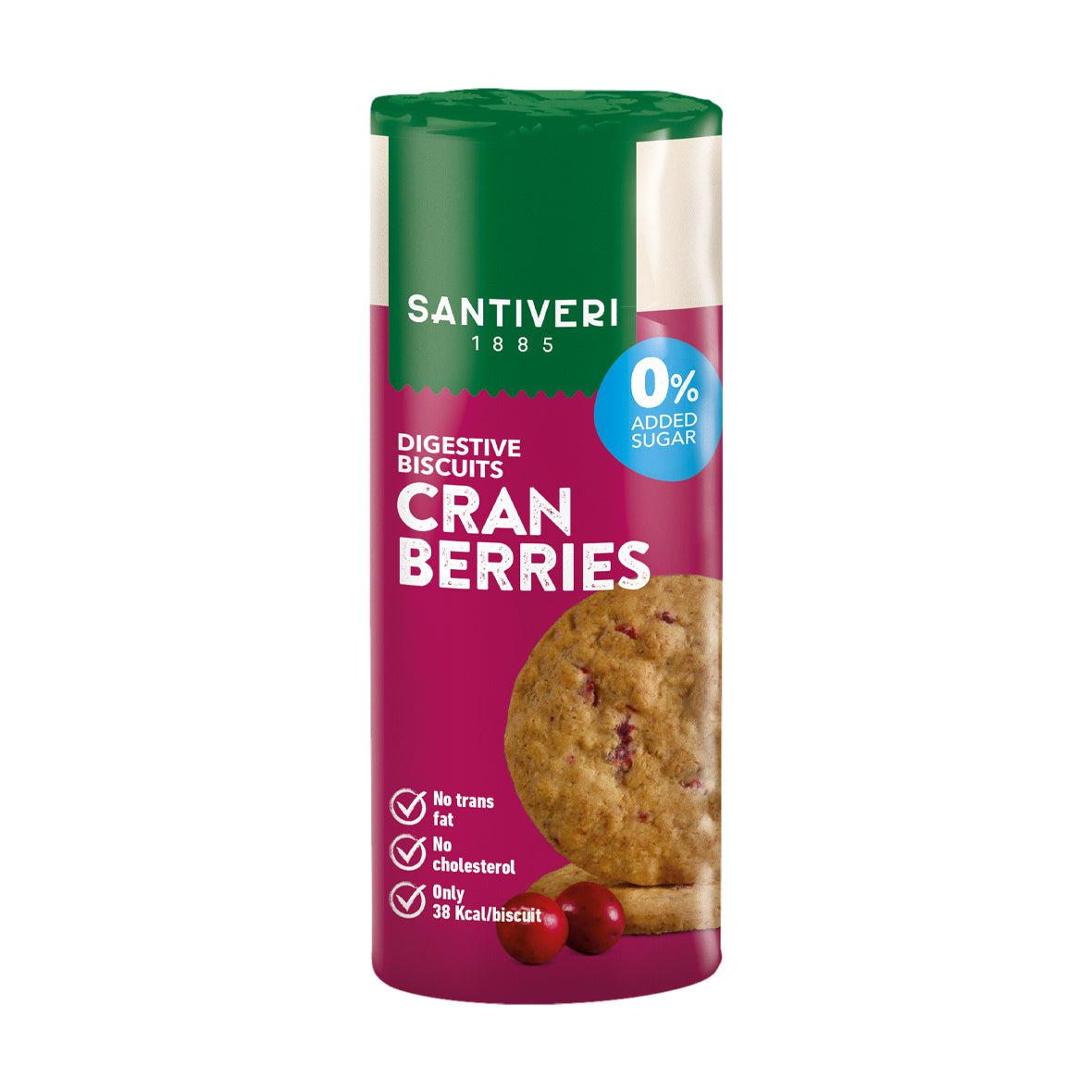 Santiveri Digestive Light biscuit with Cranberry 190g