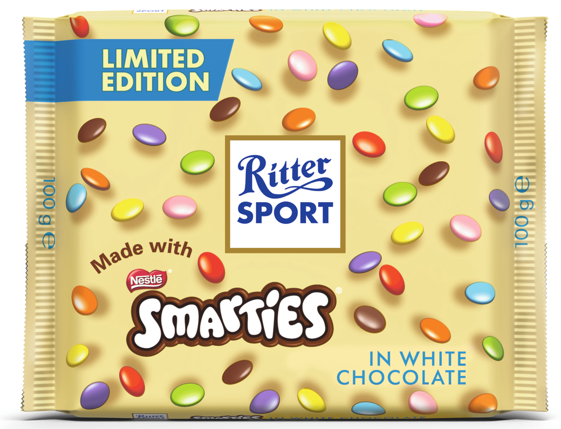 Ritter Sport -  Smarties White Chocolate 100g