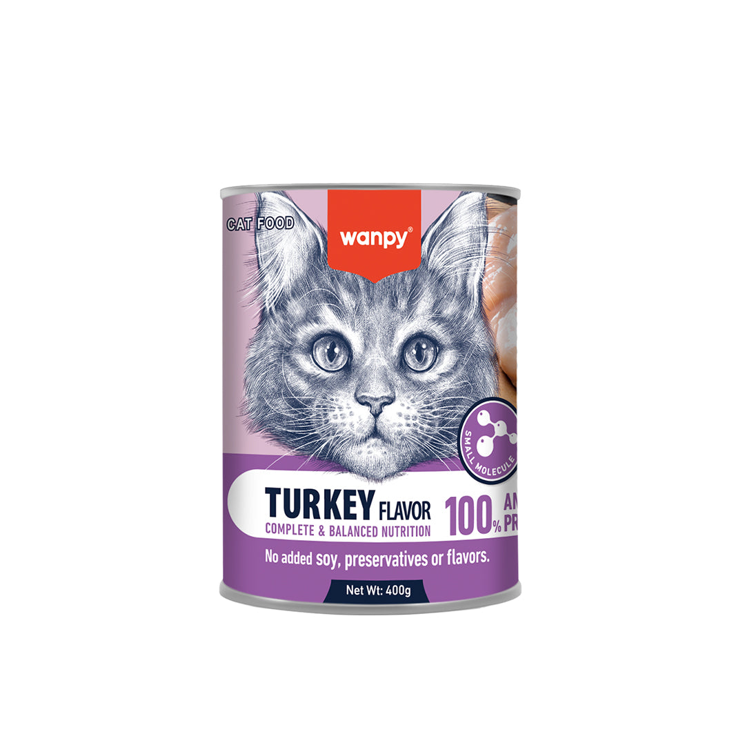 Wanpy Cat Complete & Balanced Pate-Turkey 400g