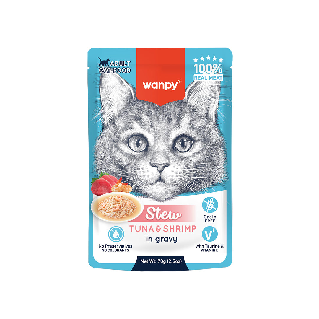 Wanpy Stew Tuna & Shrimp for cat 70g