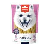 Wanpy Dog Chewy Puff Sticks Chicken 100g