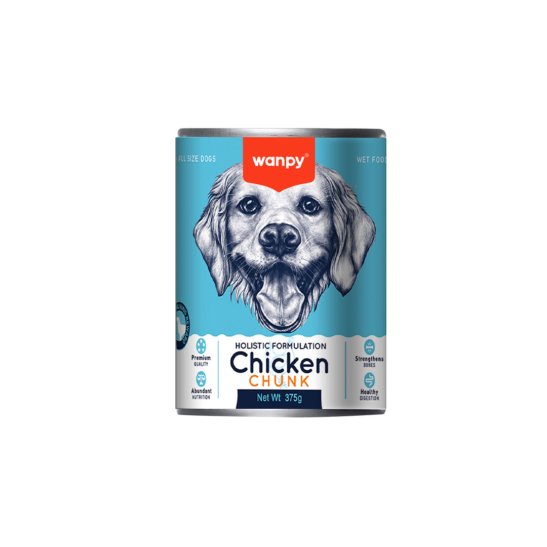 Wanpy Dog Chunks in Gravy-Chicken 375g
