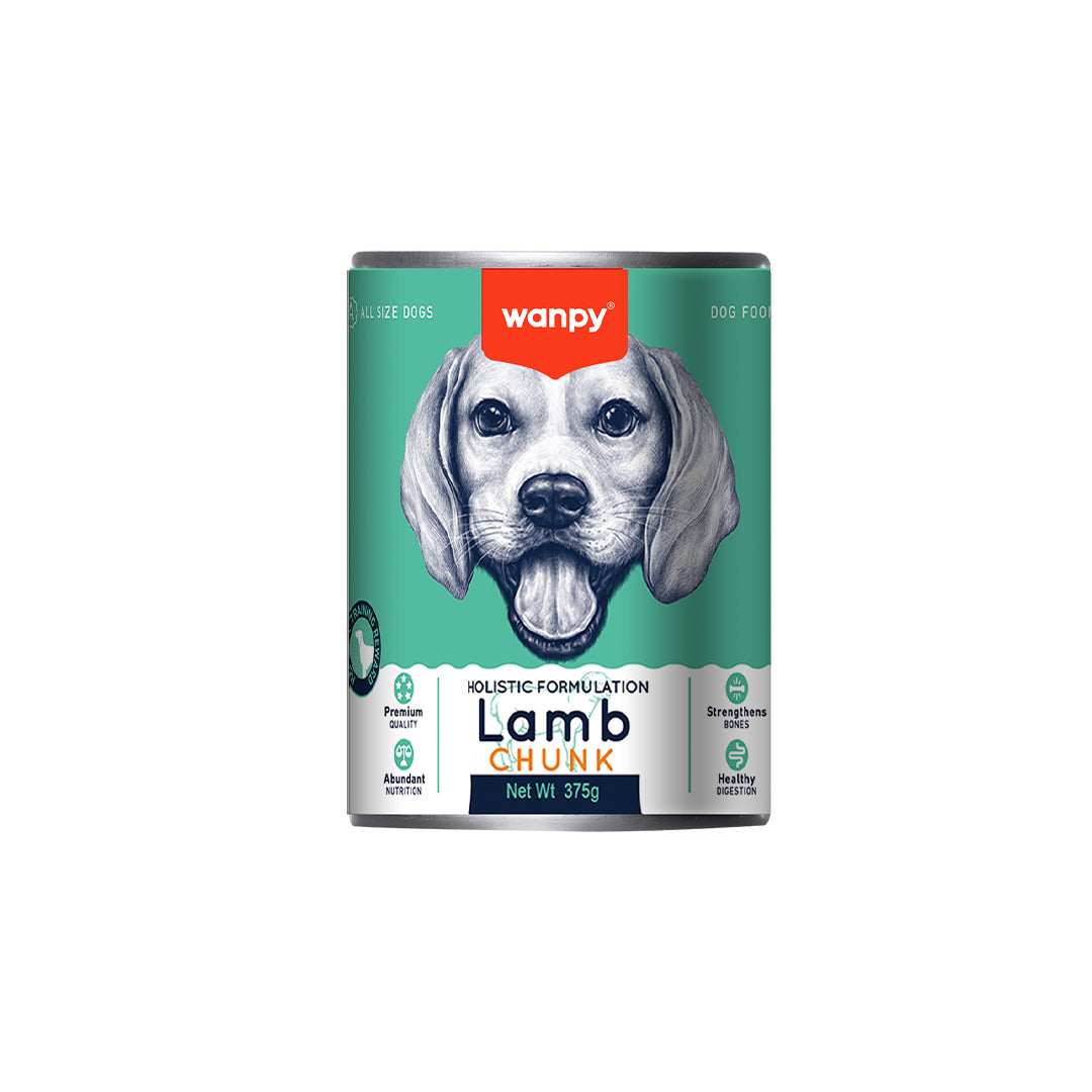 Wanpy Dog Chunks in Gravy-Lamb 375g