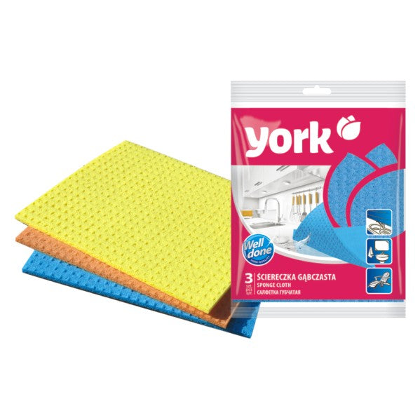 York - Sponge Cloth - Pack of 3