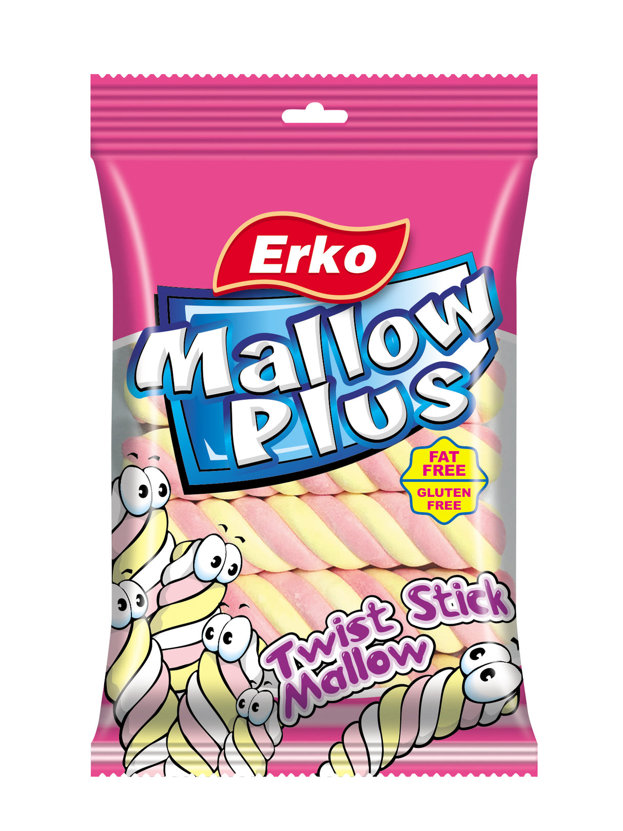 Erko Twisted Mallow Strawberry 70g