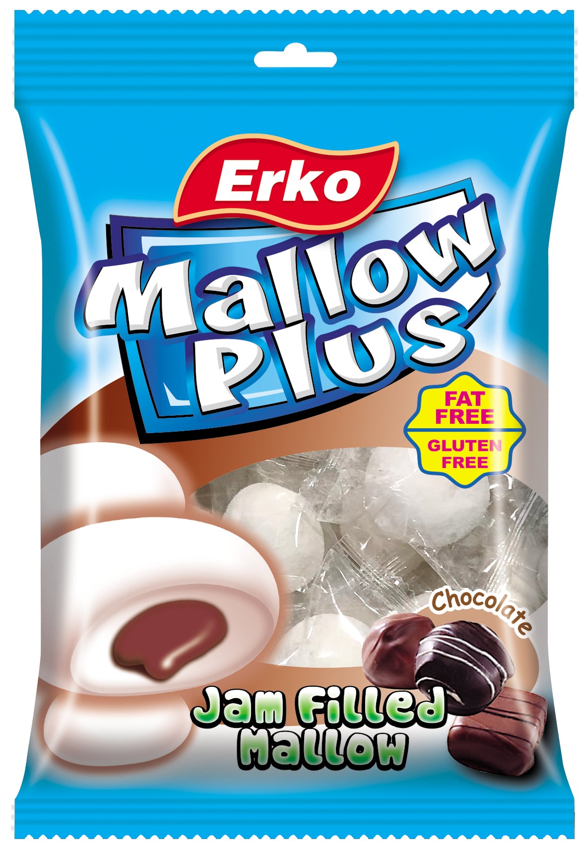Erko Jam Filling Mallow Chocolate 80g