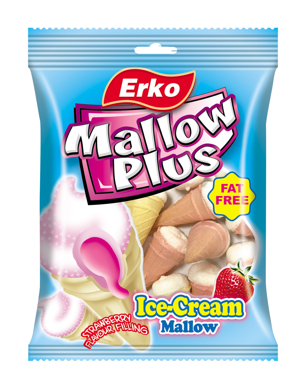 Erko Ice Cream Mallow Strawberry 90g