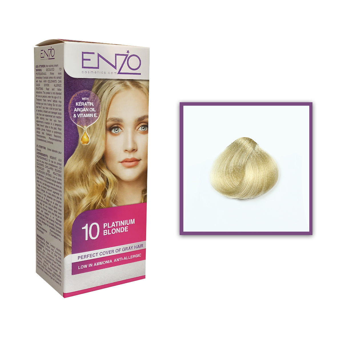 Enzo - Hair Color Women - Platinum Blonde 10