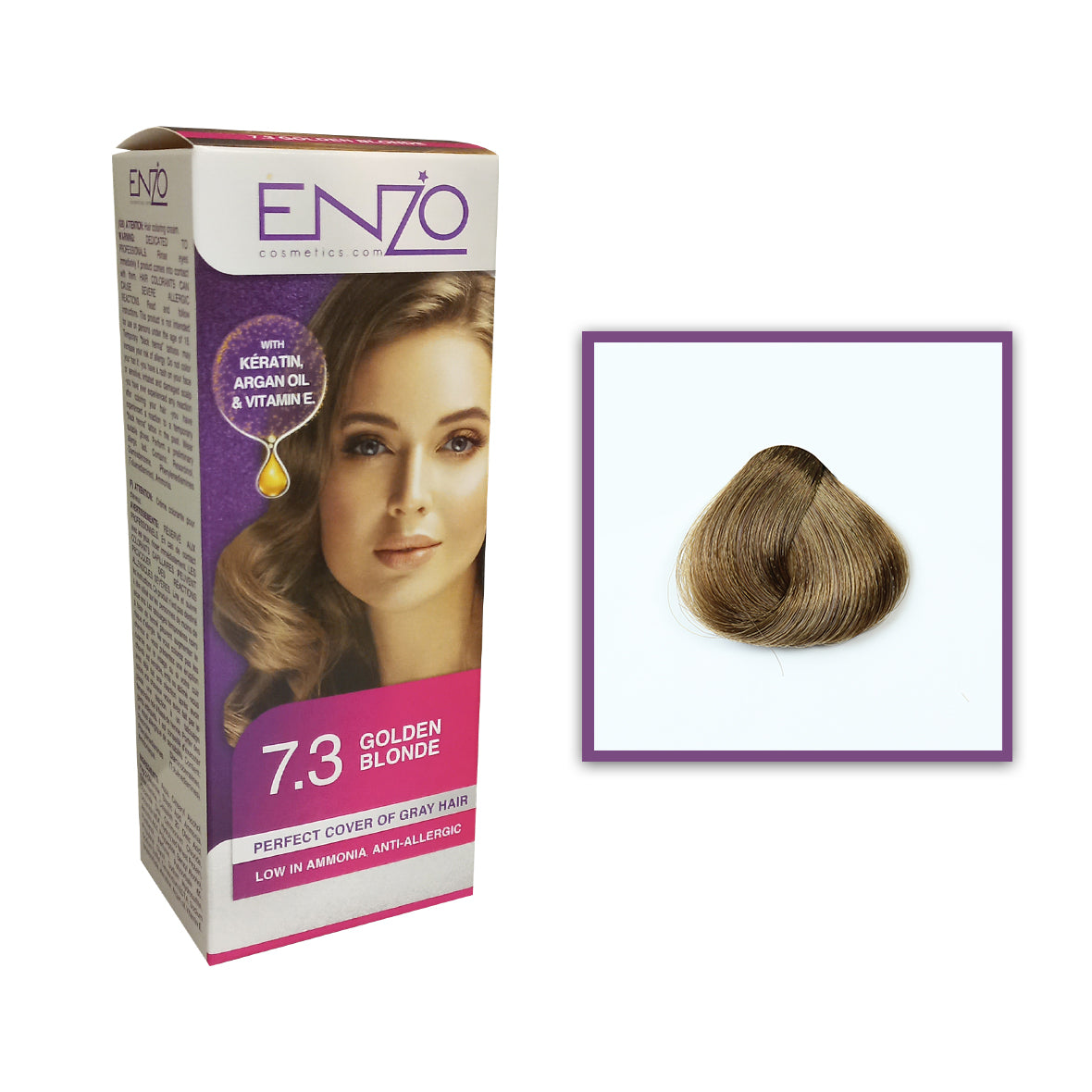 Enzo - Hair Color Women - Golden Blonde 7.3