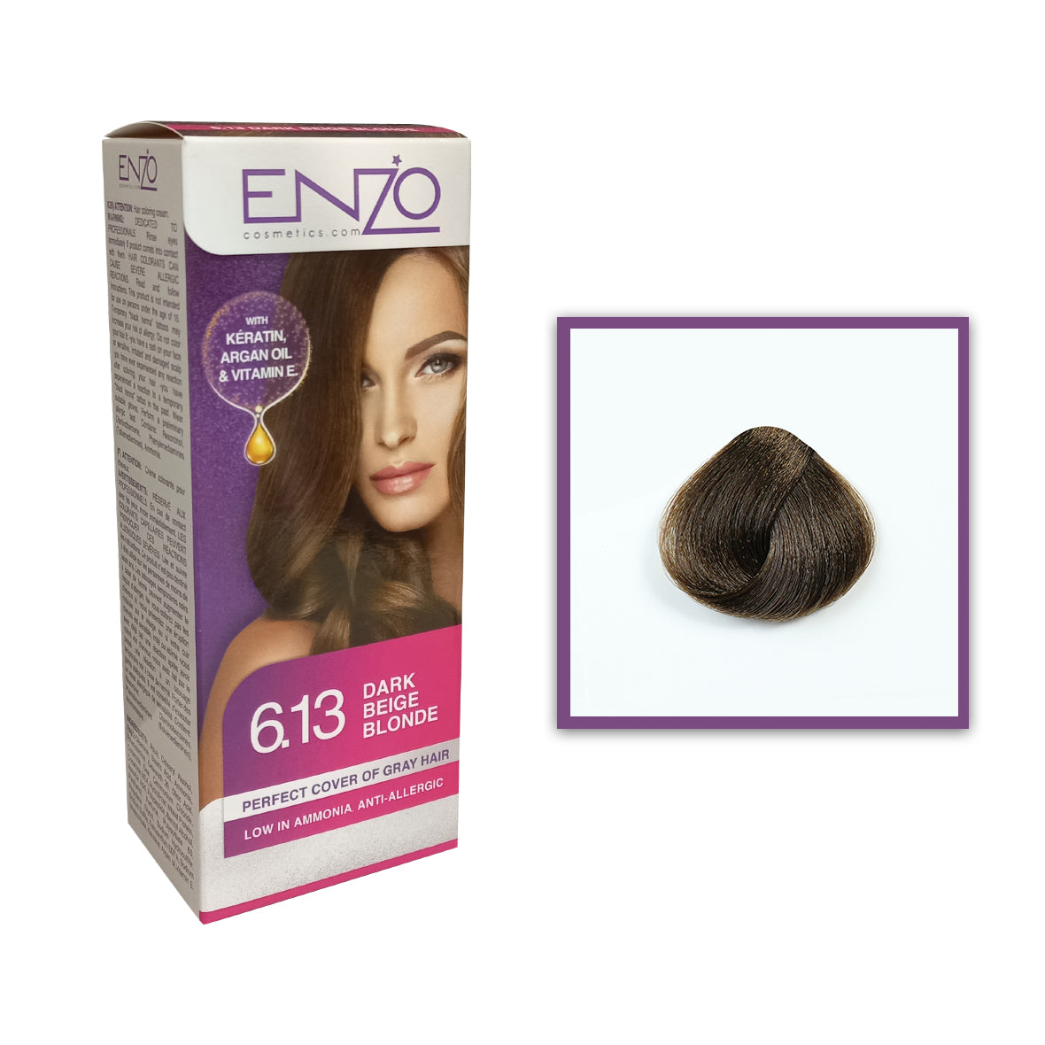 Enzo - Hair Color Women - Dark Beige Blonde 6.13