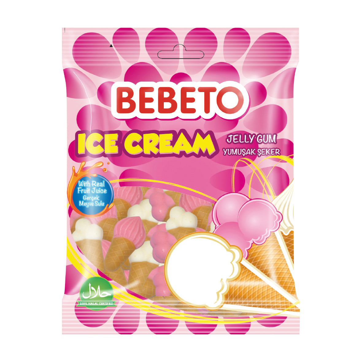 Bebeto Bag Ice Cream 80g