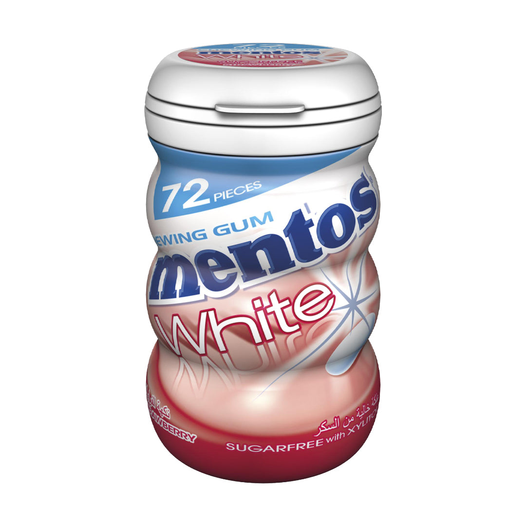 Mentos Gum White Strawberry (72 Pieces)