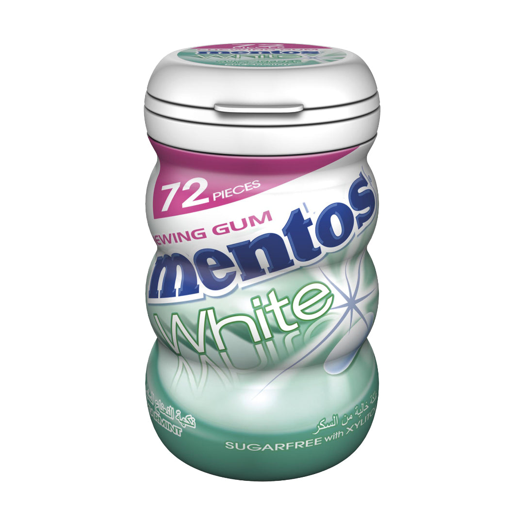 Mentos Gum White Spearmint  (72 Pieces)