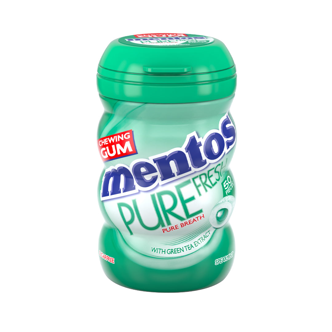 Mentos Gum Pure Fresh SpearMint  (50 Pieces)