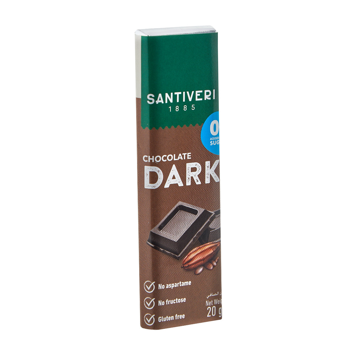 Santiveri Sugar Free Dark Chocolate 1 Box (24x20g)
