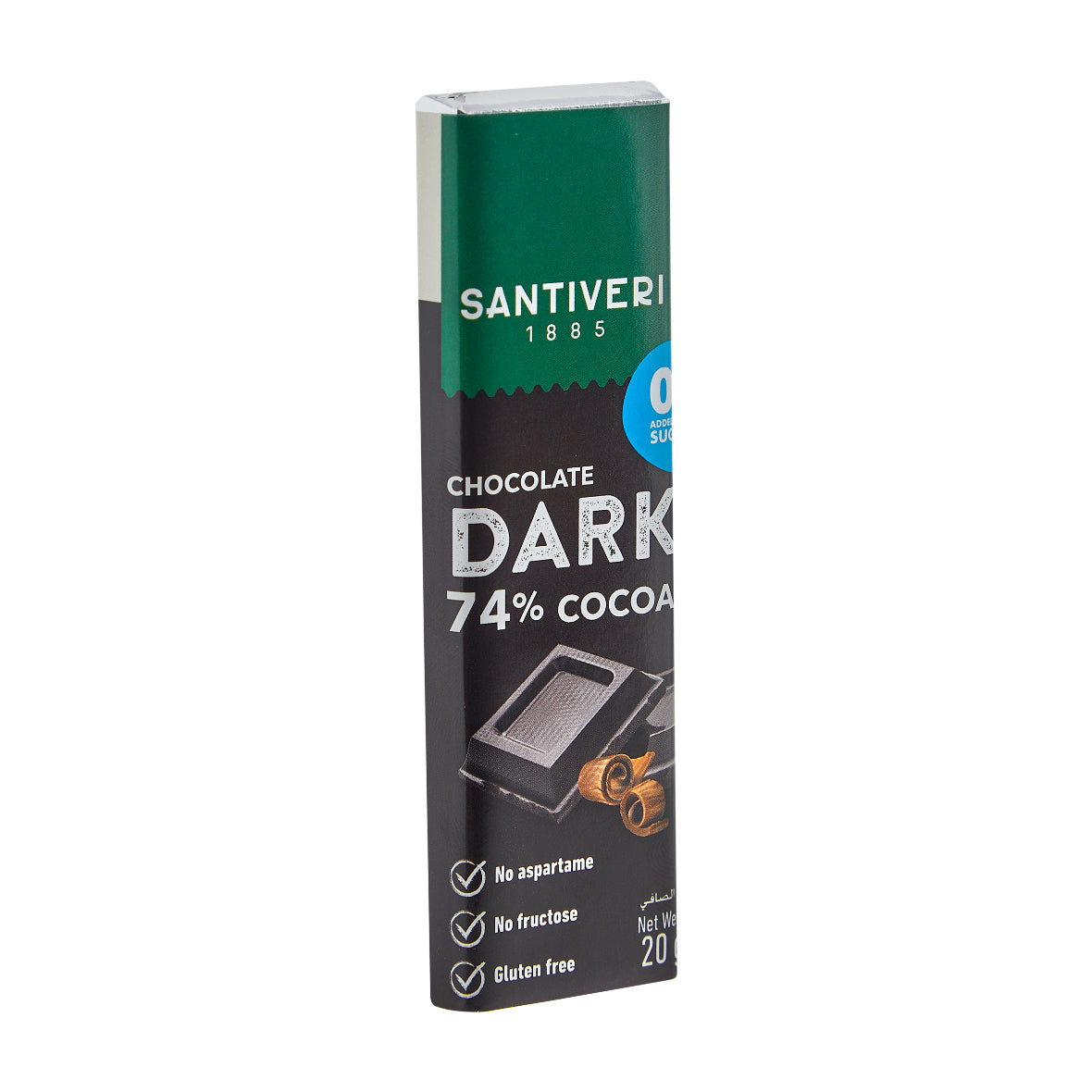 Santiveri Sugar Free Extra Dark 74% Chocolate 1 Box (24x20g)