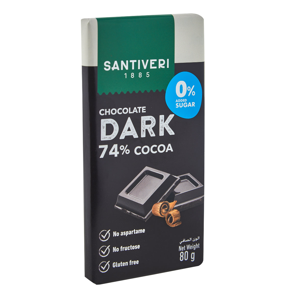 Santiveri Sugar Free Extra Dark 74% Chocolate 80g