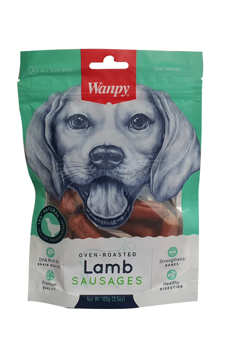 Wanpy Dog Lamb Sausages 100g