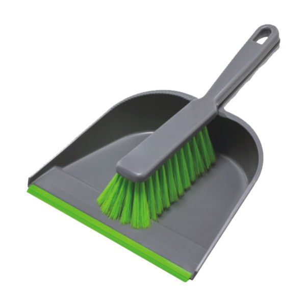 York - Dustpan with Rubber Lip and Brush