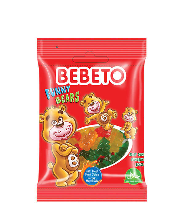 Bebeto Small Pouch Bears 1 Box (24x18g)