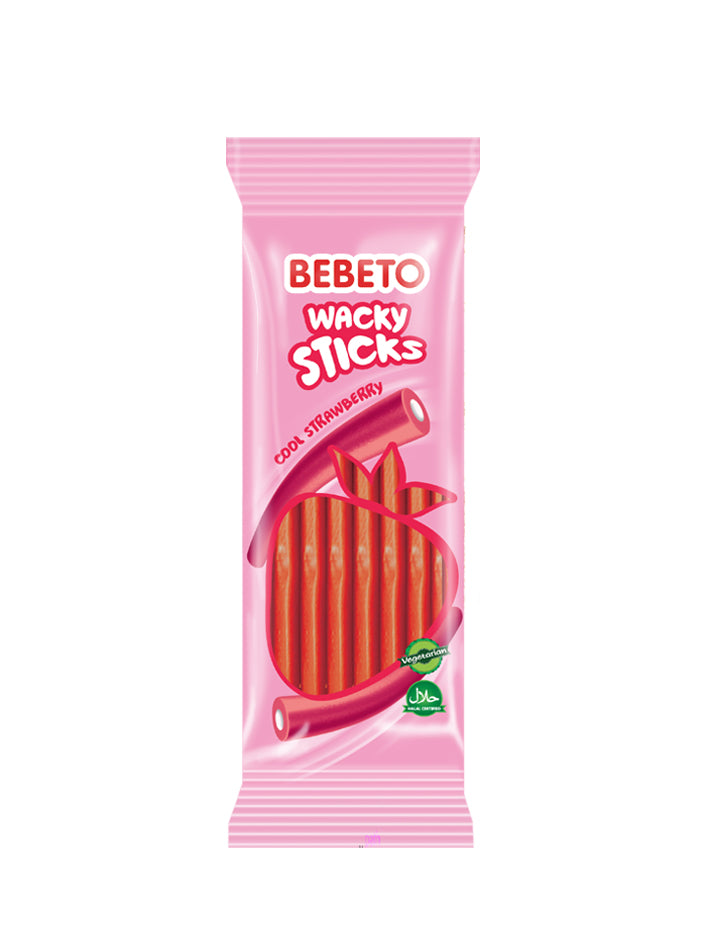 Bebeto Bag Wacky Sticks (Strawberry - Vanilla) 75g
