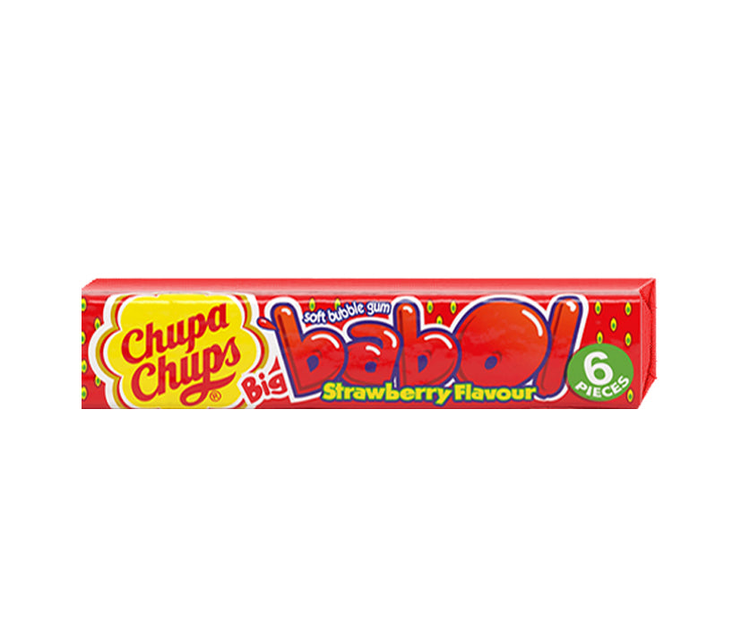 Chupa Chups Big Babol - Strawberry Flavour 1 BOX (20pc)